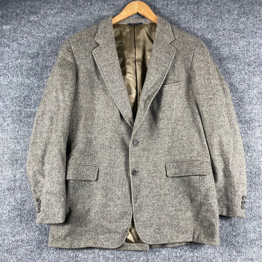 Vintage Cricketeer Blazer Mens 42 Brown Tweed Sport Coat Hudson's Academia 80s